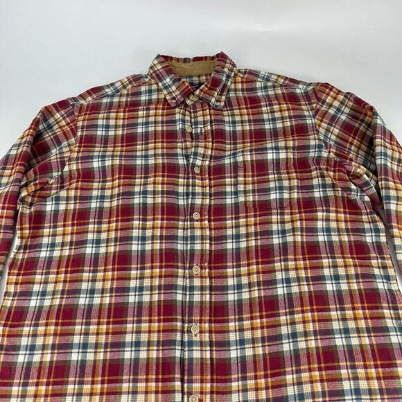 Cremieux Classics Dress Shirt Mens Size XL Red Plaid Long Sleeve - Picture 7 of 13